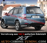 Edelstahl Heckecke für Subaru Forester ab 2008 -